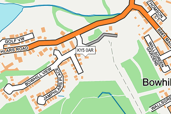 KY5 0AR map - OS OpenMap – Local (Ordnance Survey)