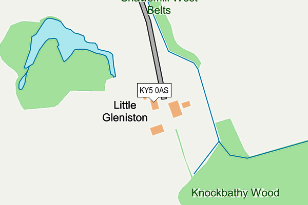 KY5 0AS map - OS OpenMap – Local (Ordnance Survey)