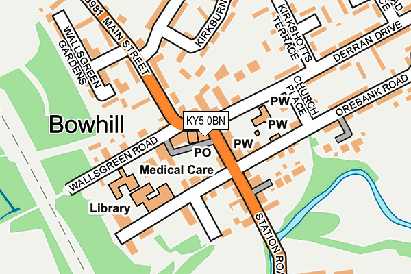 KY5 0BN map - OS OpenMap – Local (Ordnance Survey)