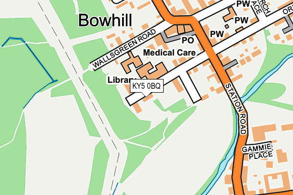 KY5 0BQ map - OS OpenMap – Local (Ordnance Survey)