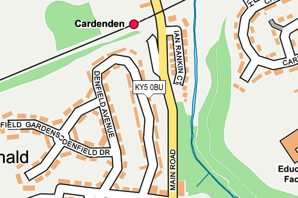 KY5 0BU map - OS OpenMap – Local (Ordnance Survey)