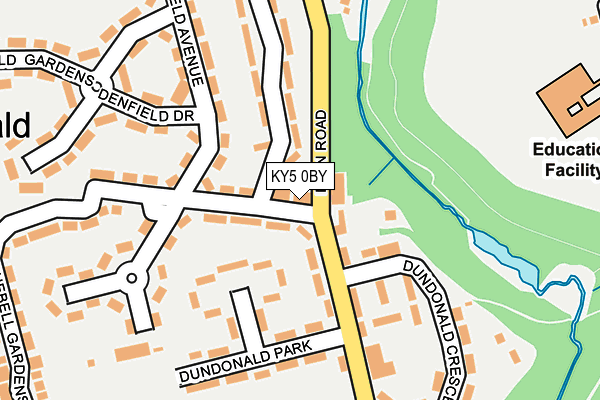 KY5 0BY map - OS OpenMap – Local (Ordnance Survey)