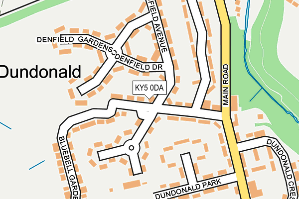 KY5 0DA map - OS OpenMap – Local (Ordnance Survey)