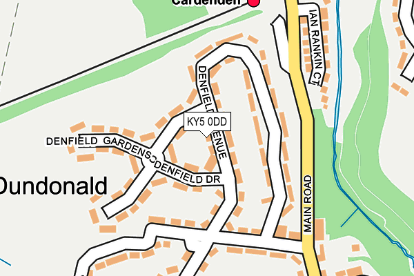 KY5 0DD map - OS OpenMap – Local (Ordnance Survey)