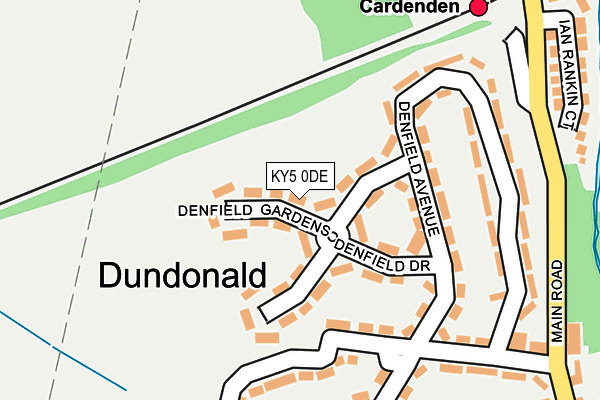 KY5 0DE map - OS OpenMap – Local (Ordnance Survey)