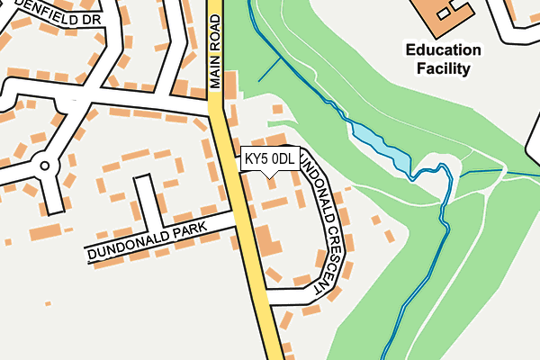 KY5 0DL map - OS OpenMap – Local (Ordnance Survey)