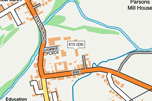 KY5 0DN map - OS OpenMap – Local (Ordnance Survey)