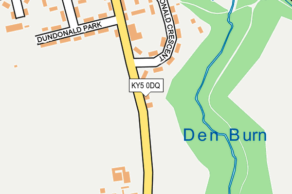 KY5 0DQ map - OS OpenMap – Local (Ordnance Survey)