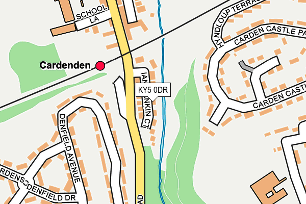 KY5 0DR map - OS OpenMap – Local (Ordnance Survey)