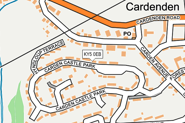 KY5 0EB map - OS OpenMap – Local (Ordnance Survey)