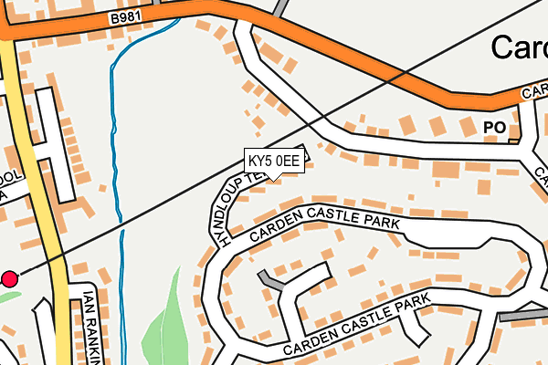 KY5 0EE map - OS OpenMap – Local (Ordnance Survey)