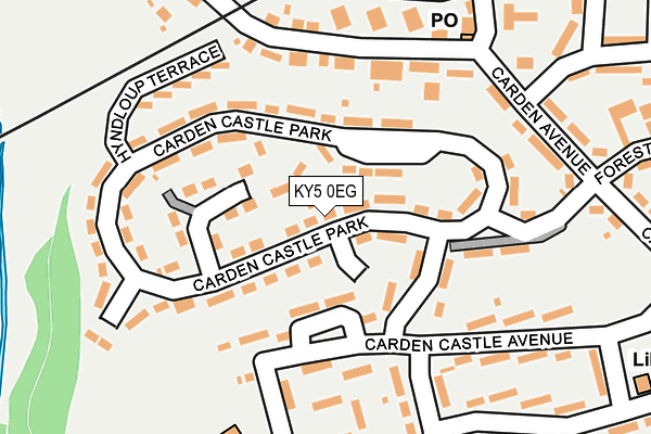 KY5 0EG map - OS OpenMap – Local (Ordnance Survey)