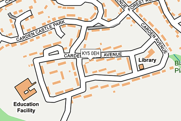 KY5 0EH map - OS OpenMap – Local (Ordnance Survey)