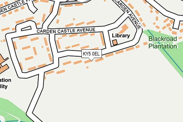 KY5 0EL map - OS OpenMap – Local (Ordnance Survey)