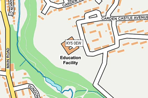 KY5 0EW map - OS OpenMap – Local (Ordnance Survey)