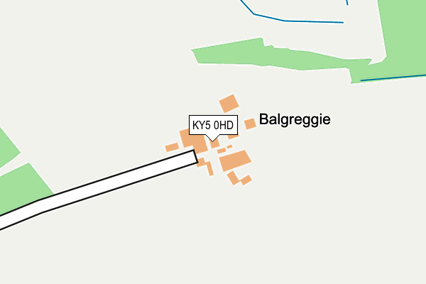 KY5 0HD map - OS OpenMap – Local (Ordnance Survey)