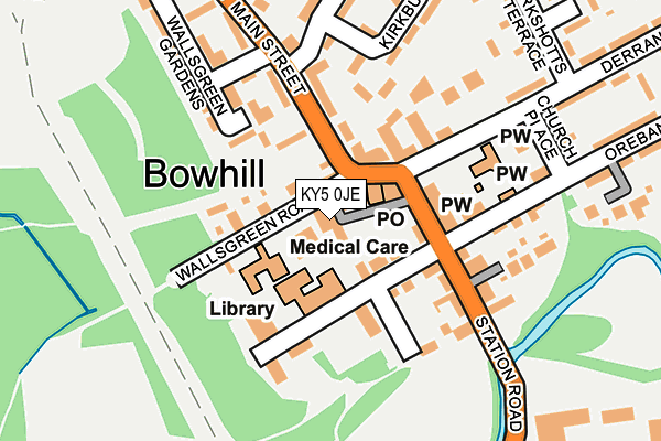 KY5 0JE map - OS OpenMap – Local (Ordnance Survey)