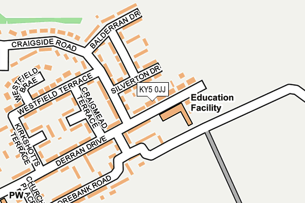 KY5 0JJ map - OS OpenMap – Local (Ordnance Survey)