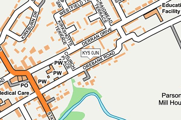 KY5 0JN map - OS OpenMap – Local (Ordnance Survey)