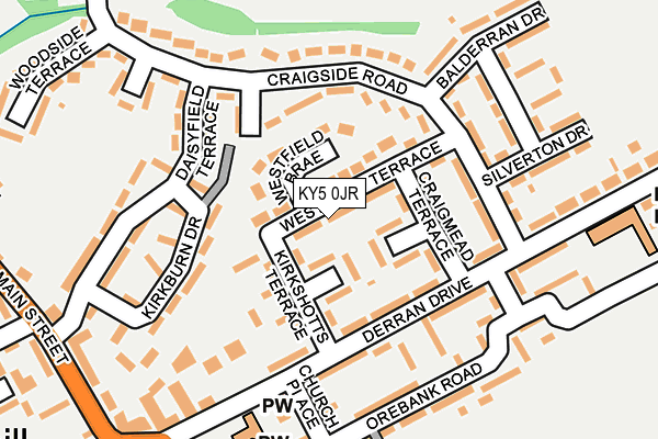 KY5 0JR map - OS OpenMap – Local (Ordnance Survey)