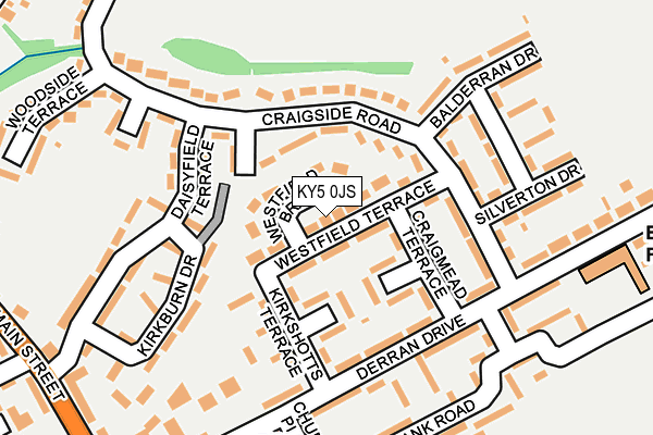 KY5 0JS map - OS OpenMap – Local (Ordnance Survey)