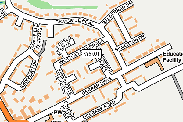 KY5 0JT map - OS OpenMap – Local (Ordnance Survey)