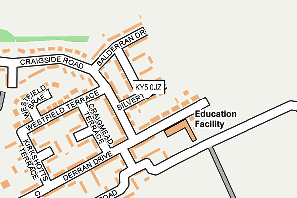 KY5 0JZ map - OS OpenMap – Local (Ordnance Survey)