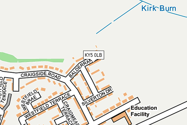 KY5 0LB map - OS OpenMap – Local (Ordnance Survey)