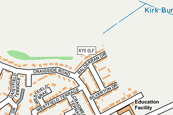 KY5 0LF map - OS OpenMap – Local (Ordnance Survey)