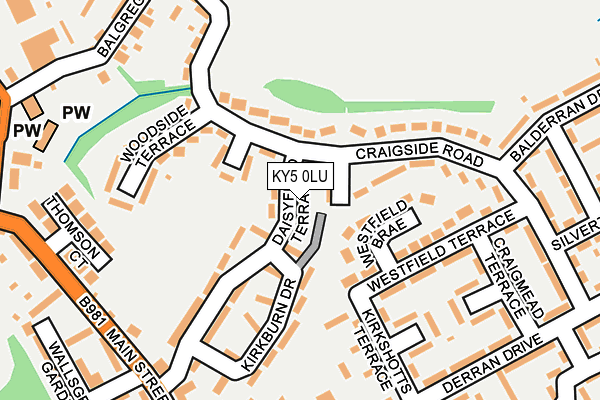 KY5 0LU map - OS OpenMap – Local (Ordnance Survey)