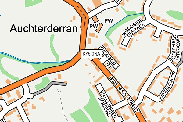KY5 0NA map - OS OpenMap – Local (Ordnance Survey)
