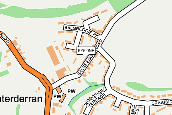 KY5 0NF map - OS OpenMap – Local (Ordnance Survey)