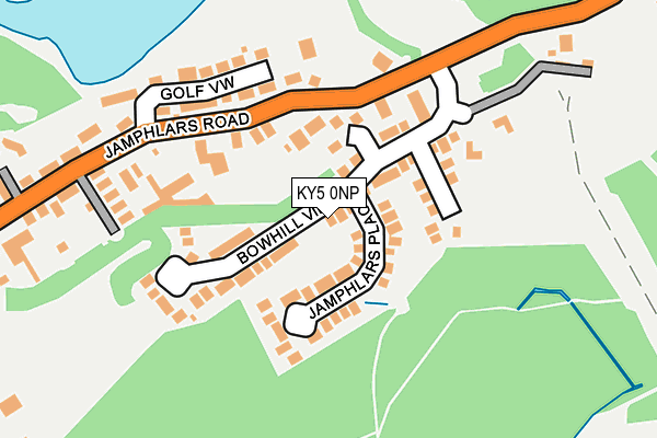 KY5 0NP map - OS OpenMap – Local (Ordnance Survey)