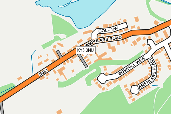 KY5 0NU map - OS OpenMap – Local (Ordnance Survey)