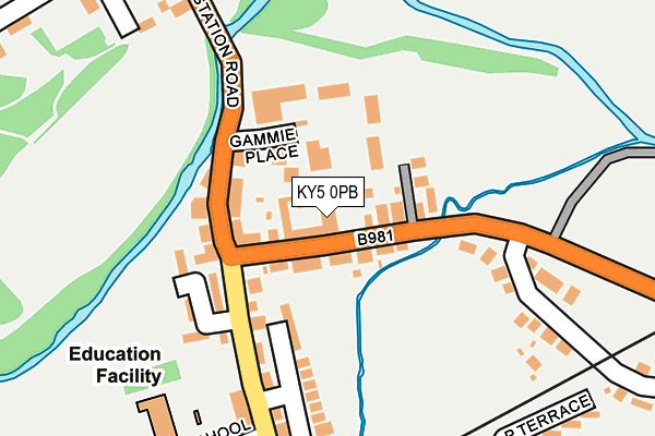 KY5 0PB map - OS OpenMap – Local (Ordnance Survey)
