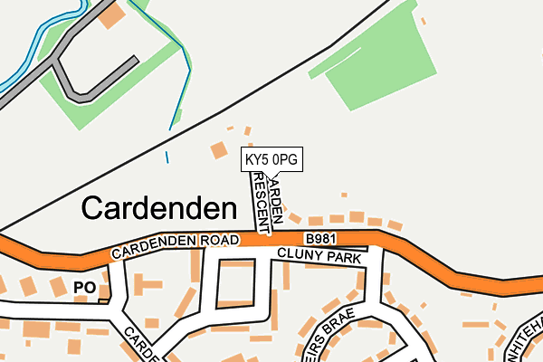 KY5 0PG map - OS OpenMap – Local (Ordnance Survey)