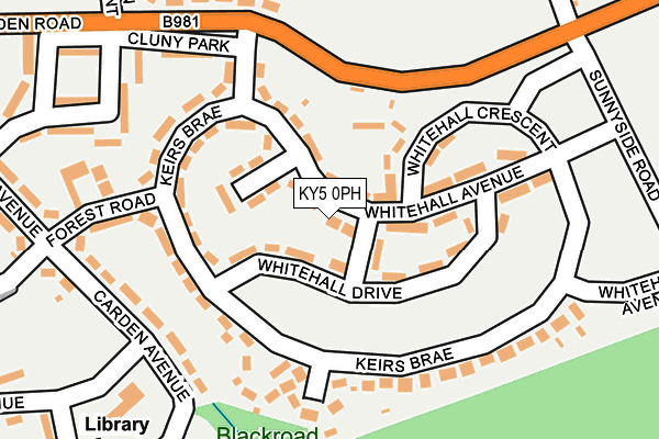 KY5 0PH map - OS OpenMap – Local (Ordnance Survey)