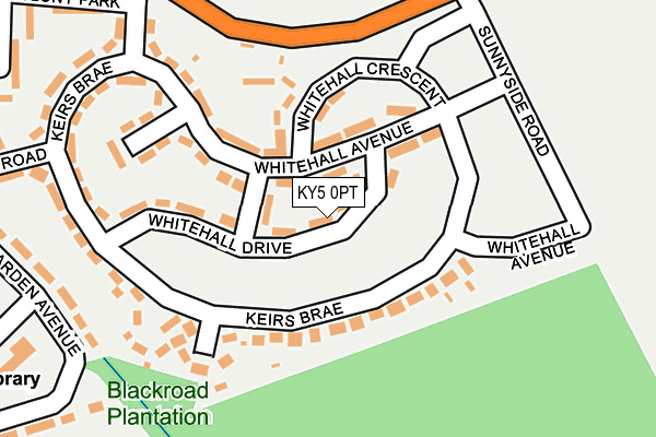 KY5 0PT map - OS OpenMap – Local (Ordnance Survey)