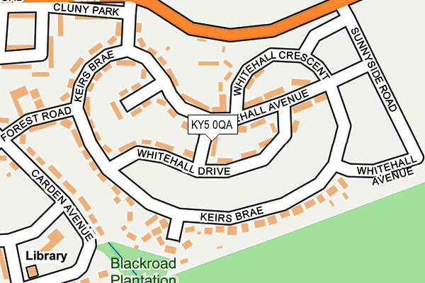KY5 0QA map - OS OpenMap – Local (Ordnance Survey)