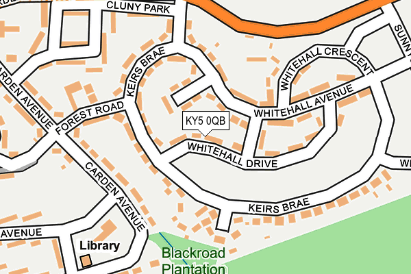 KY5 0QB map - OS OpenMap – Local (Ordnance Survey)