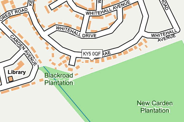 KY5 0QF map - OS OpenMap – Local (Ordnance Survey)