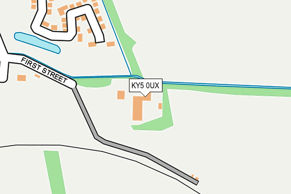 KY5 0UX map - OS OpenMap – Local (Ordnance Survey)