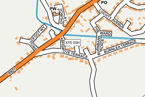 KY5 0XH map - OS OpenMap – Local (Ordnance Survey)