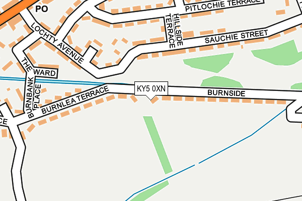 KY5 0XN map - OS OpenMap – Local (Ordnance Survey)