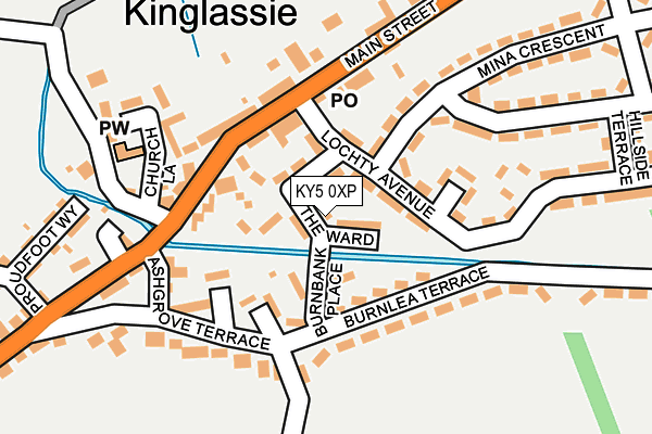 KY5 0XP map - OS OpenMap – Local (Ordnance Survey)