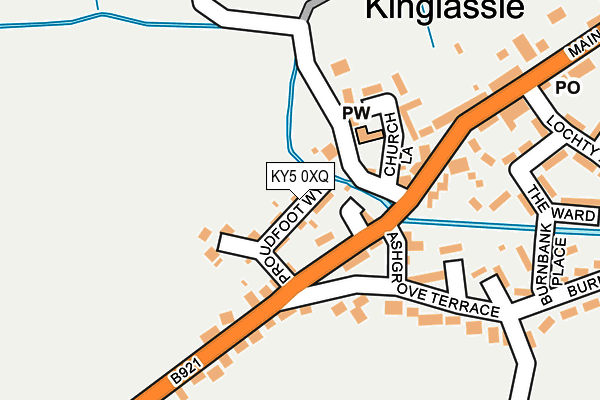 KY5 0XQ map - OS OpenMap – Local (Ordnance Survey)