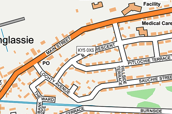 KY5 0XS map - OS OpenMap – Local (Ordnance Survey)