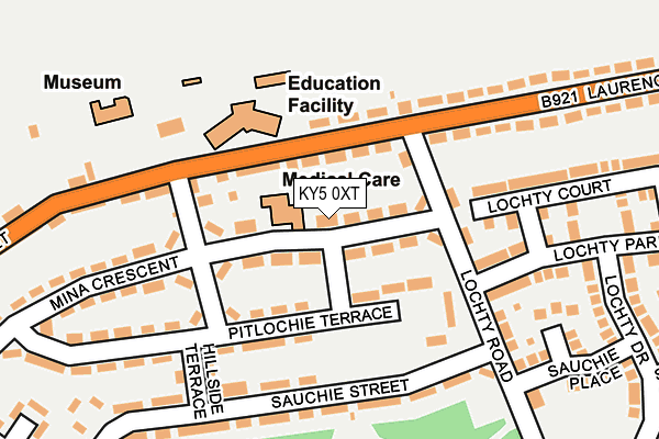 KY5 0XT map - OS OpenMap – Local (Ordnance Survey)