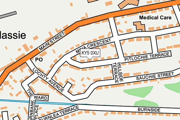 KY5 0XU map - OS OpenMap – Local (Ordnance Survey)