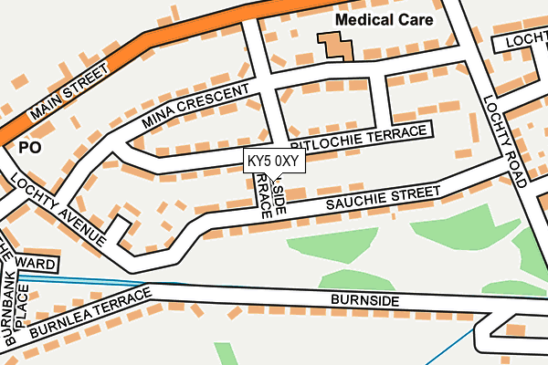 KY5 0XY map - OS OpenMap – Local (Ordnance Survey)